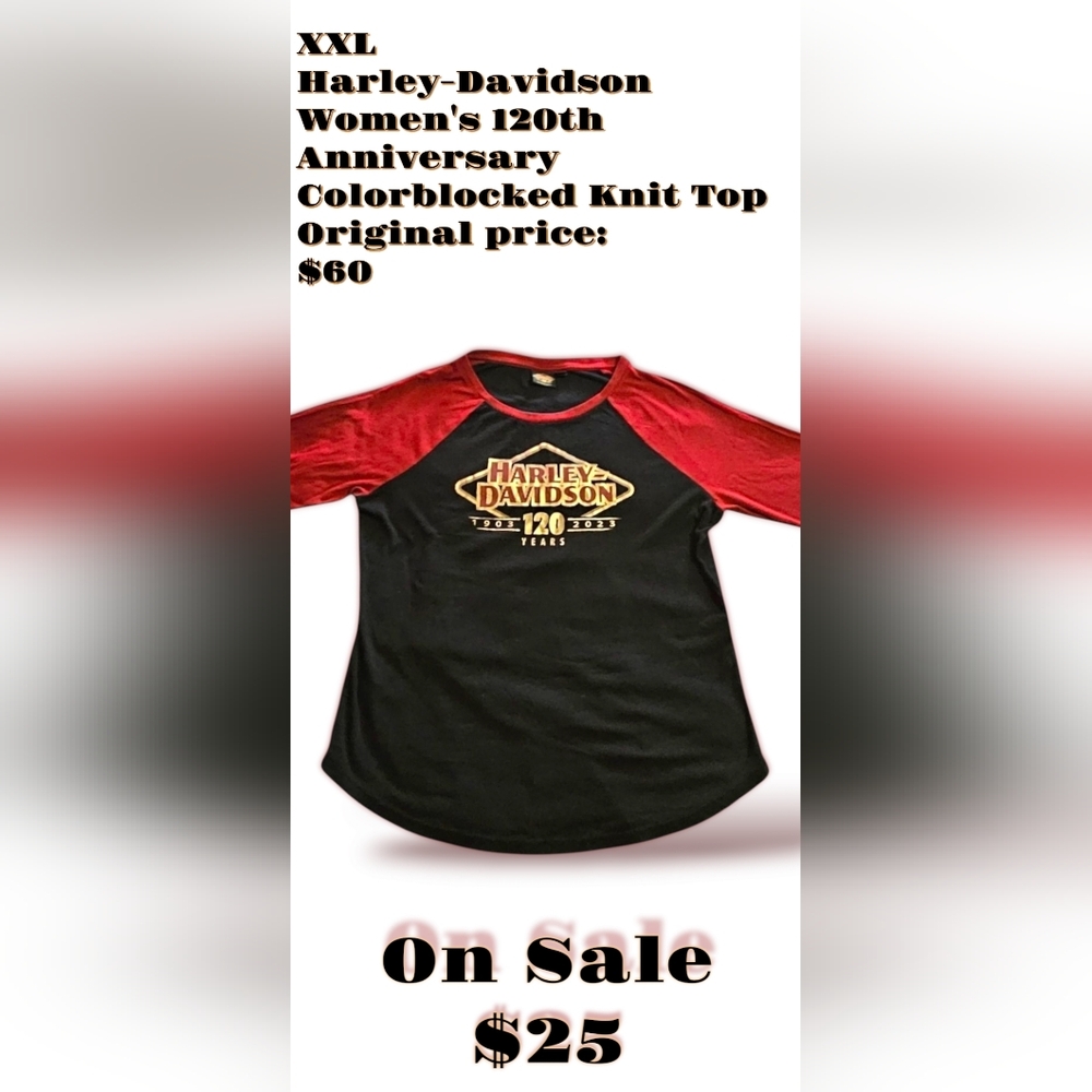 Harley-Davidson Black and Red Anniversary Edition Shirt